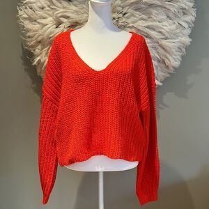 RD style orange sweater
